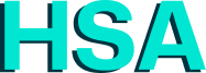 a blue letter on a black background