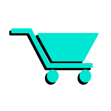 a blue cart with wheels