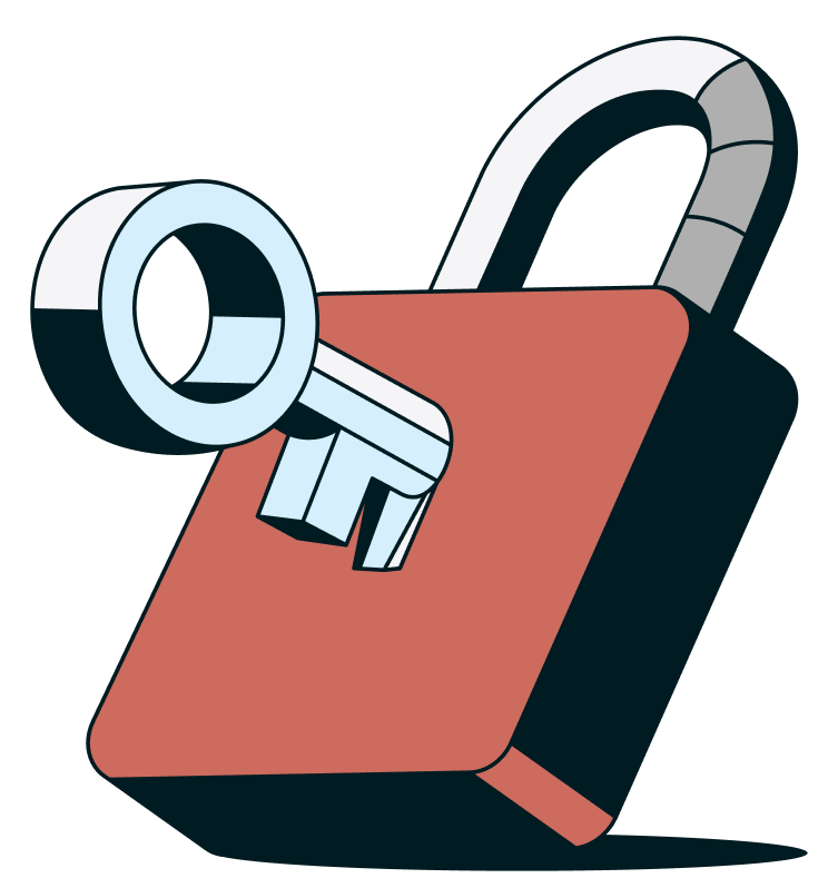 a key in a lock