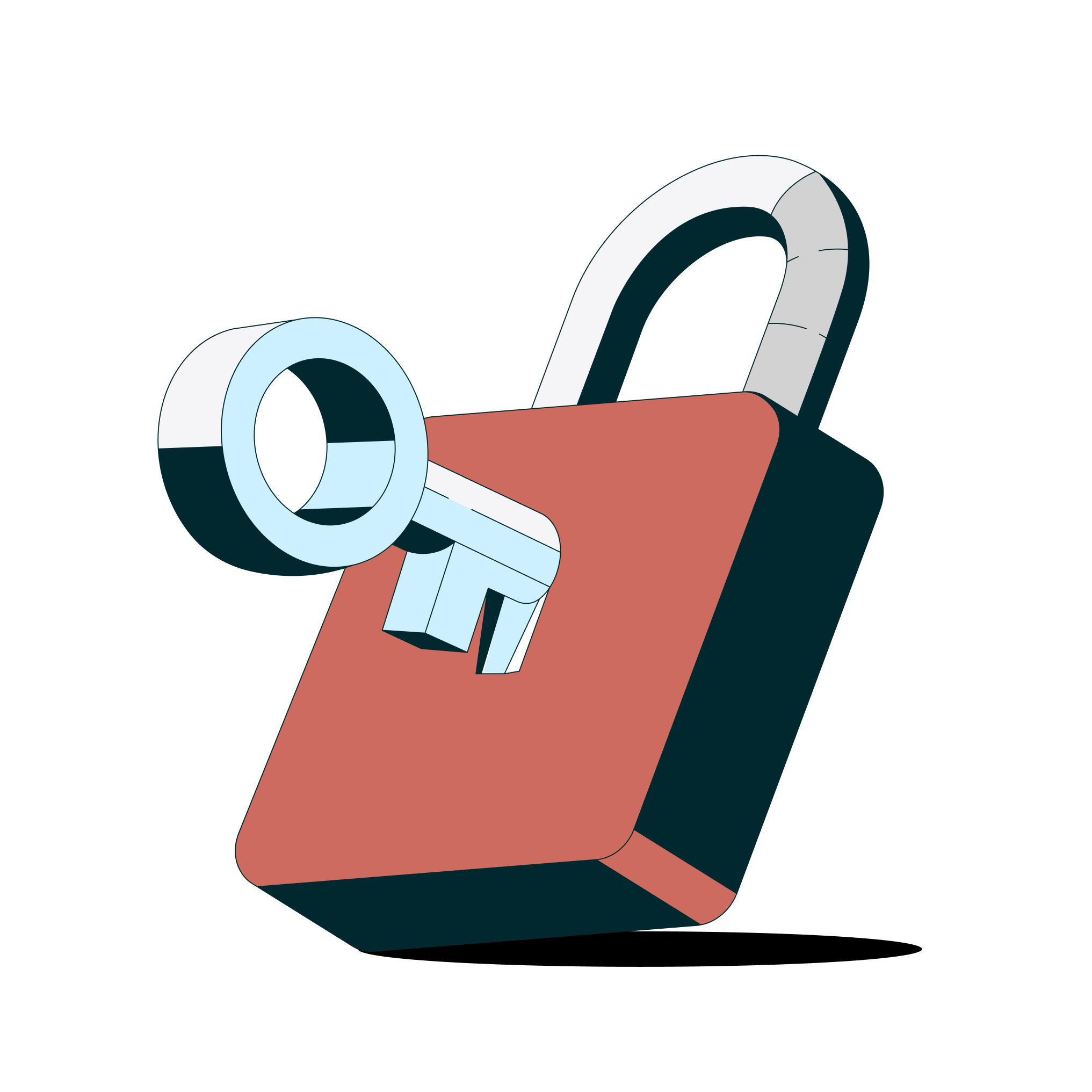a key and lock with a black background