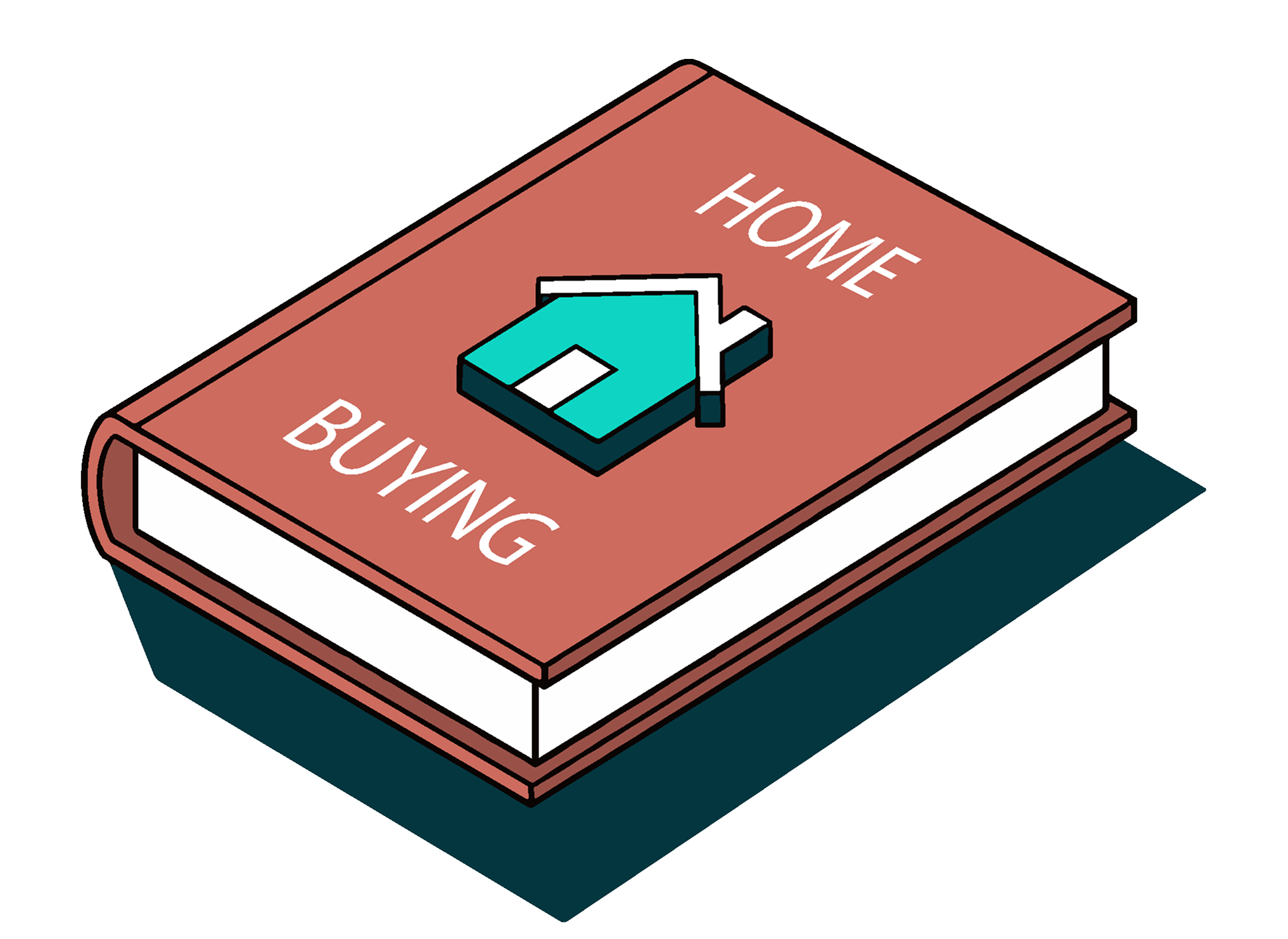 a book with a house on it