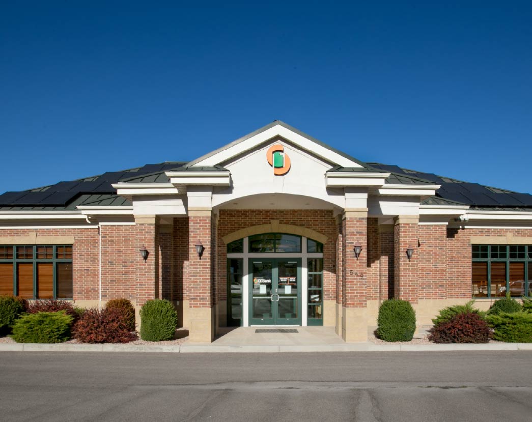 a building with a large entrance