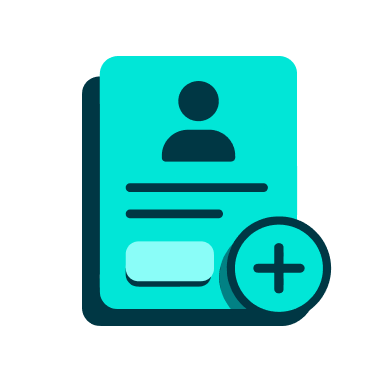 a blue and black icon with a plus sign