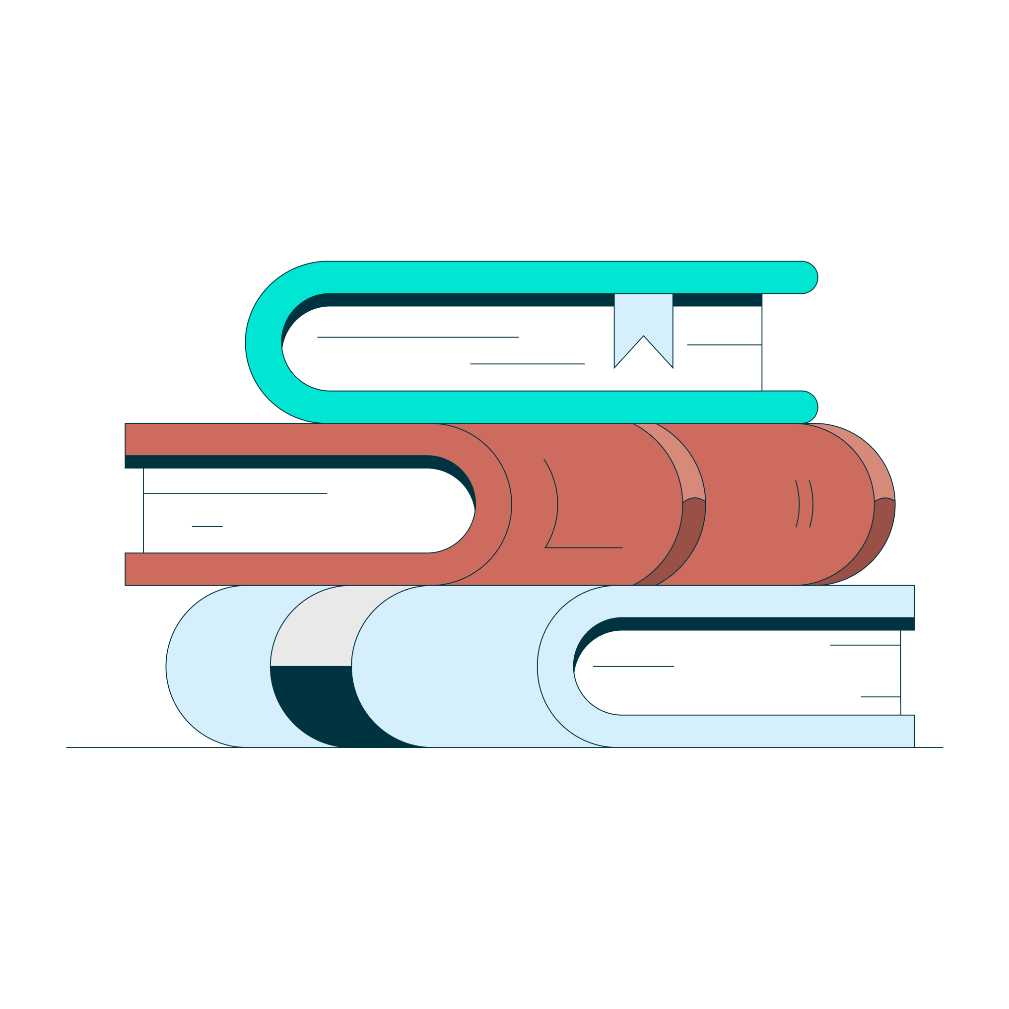 a stack of books with a black background