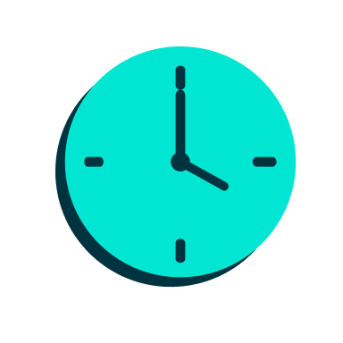 a clock with a black background