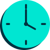a clock with a black hand