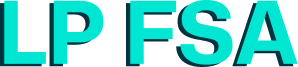 a blue letter on a black background